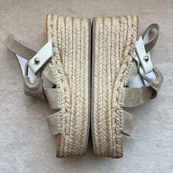 Rag & Bone August Light Tan Suede Espadrille Sandals Women EU 38.5 US 8 - 8.5 - Picture 5 of 13